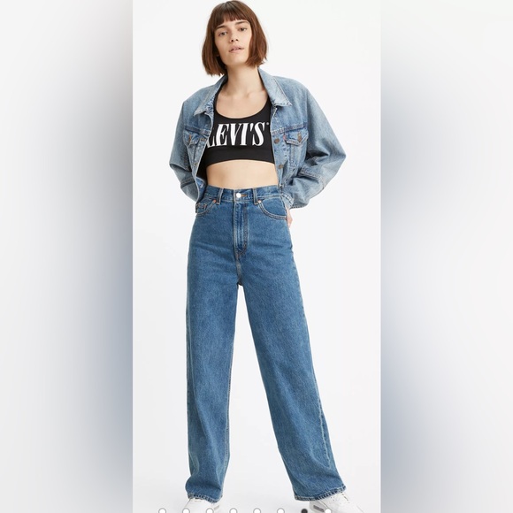 Levi's Denim - Women’s High Loose Levi’s Jeans‎ Size 31  Wide Leg Y2K 90’s Inspired Medium Wash